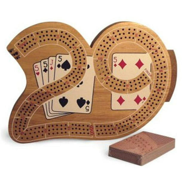 3 Player 29 Cribbage Board in Wood